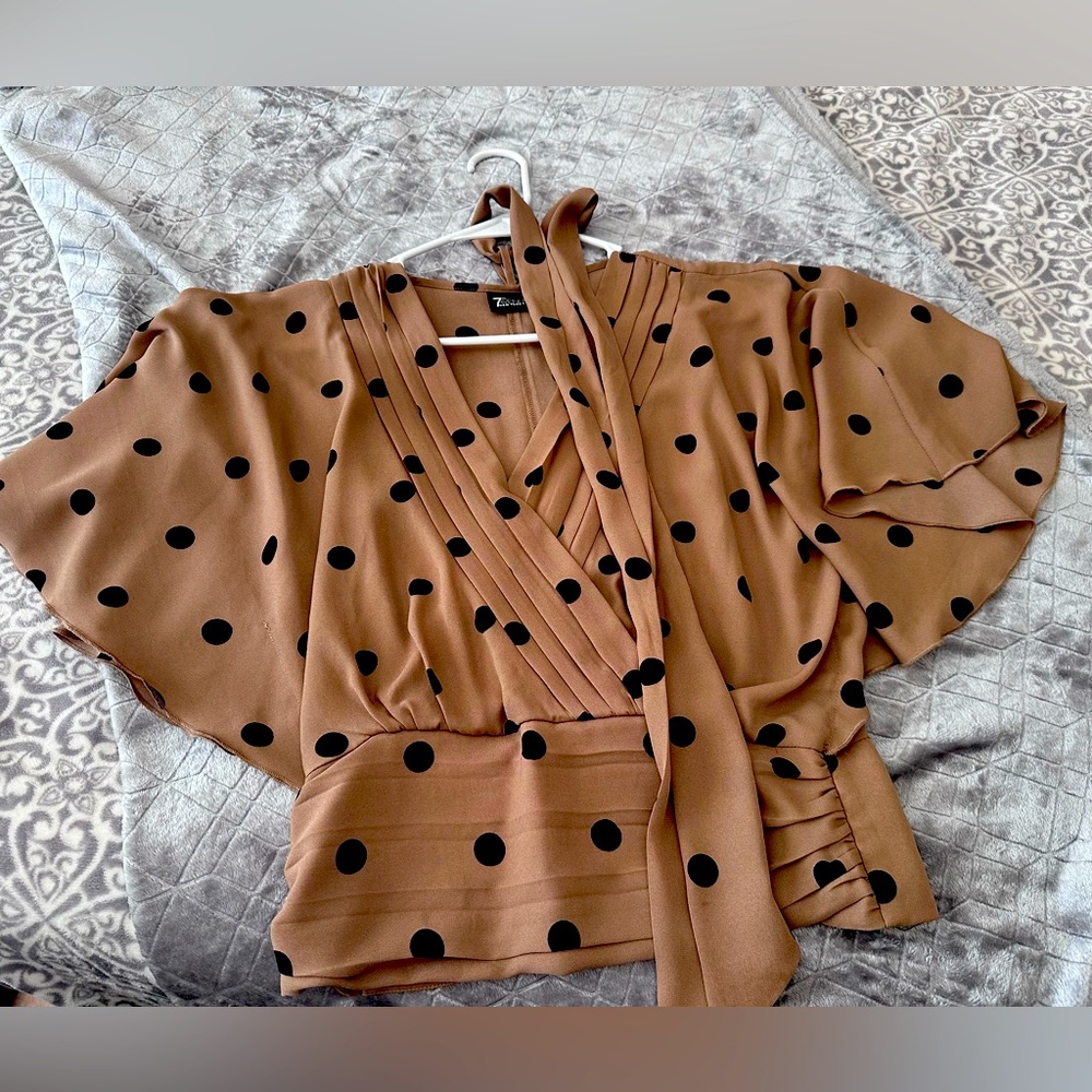 7avenue silk blouse